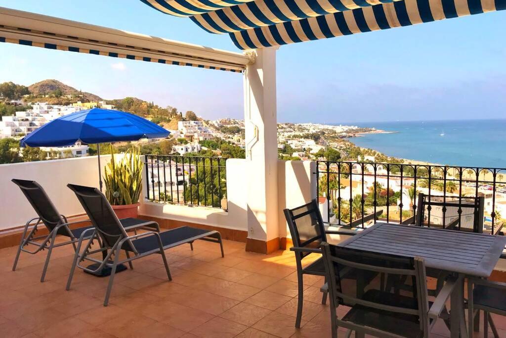 Penthouse With Large Terrace And Roof Solarium, With Amazing Sea Views Apartment Mojácar Exterior foto